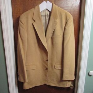 Lord & Taylor Tan Microfiber Blazer 46T